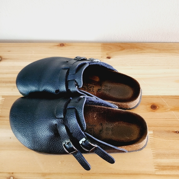 Birkenstock Birki’s Camden Black Double Buckle Clog Sandals - Picture 7 of 9